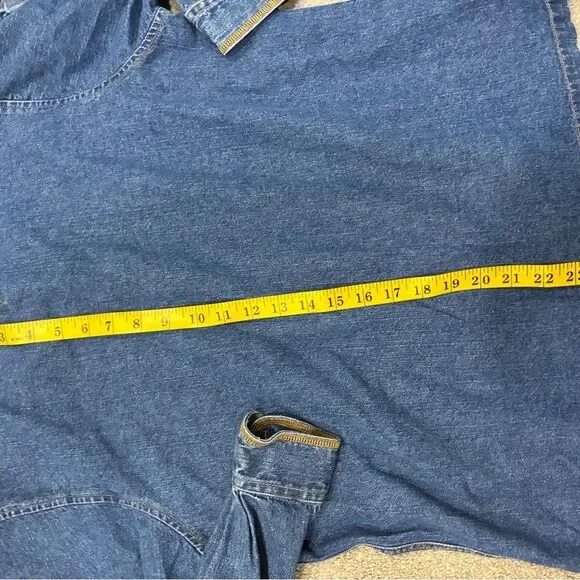 RARE Vintage Oversized Wrangler Denim Hoodie Jacket 90s Macau 100% Cotton L - Picture 10 of 11